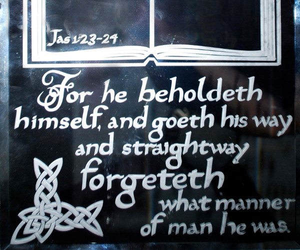 Glass Etching, 2008