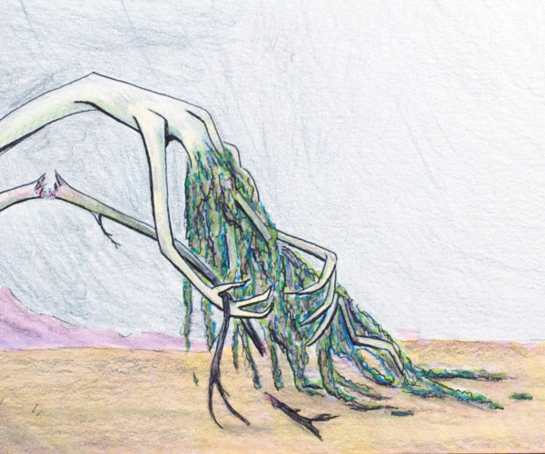 Pen, ink, colored pencil, 2010